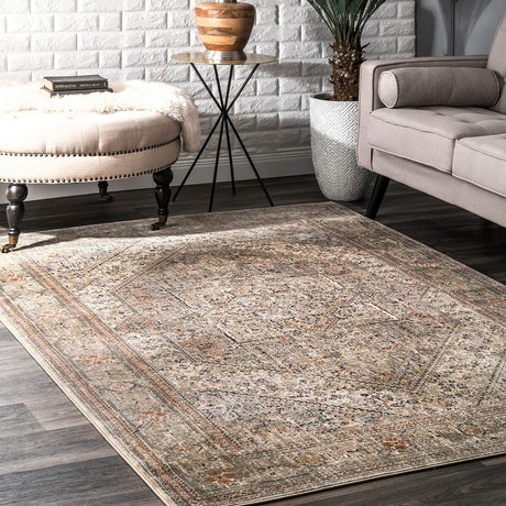 AreaRugs.com Nakra Fdxn63I Beige Rugs.