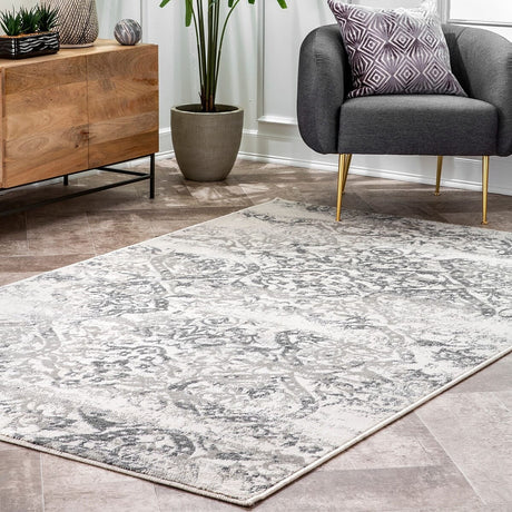 AreaRugs.com Nakra Fdxr60T Gray Rugs.