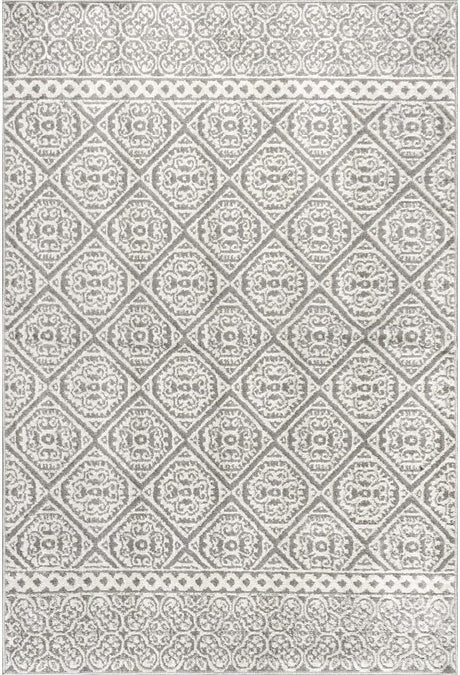 AreaRugs.com Nakra Fdxr64I Gray Rugs.