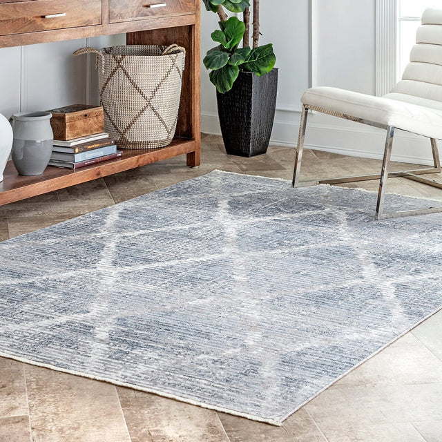 AreaRugs.com Nakra Ggir49I Silver Rugs.