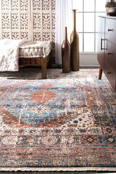 AreaRugs.com Nakra Gpxn63I Blue Rugs.