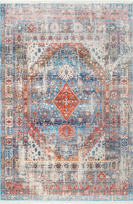 AreaRugs.com Nakra Gpxn63I Blue Rugs.