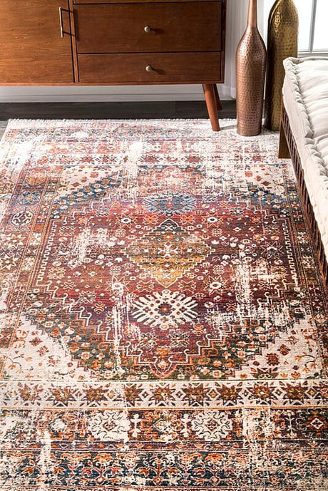 AreaRugs.com Nakra Gpxn63I Rust Rugs.