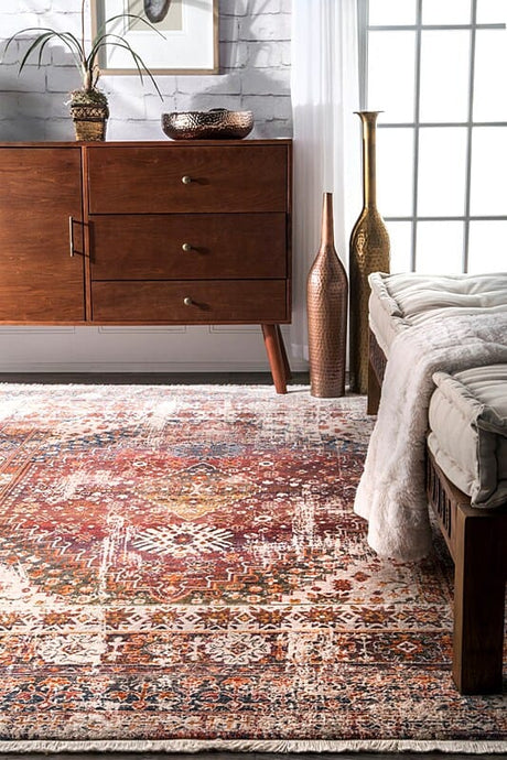 AreaRugs.com Nakra Gpxn63I Rust Rugs.