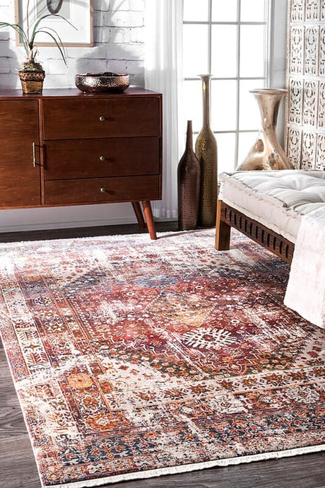 AreaRugs.com Nakra Gpxn63I Rust Rugs.