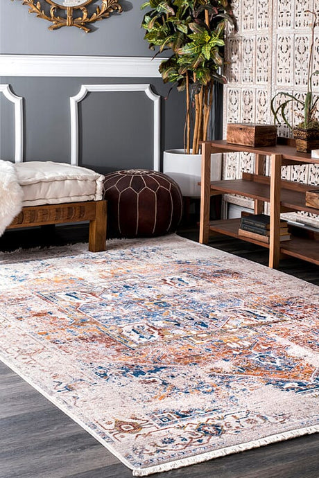 AreaRugs.com Nakra Gpxn68T Ivory Rugs.