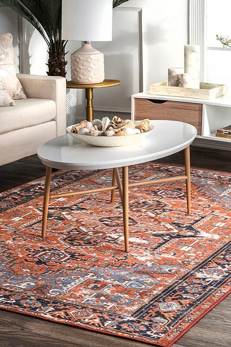 AreaRugs.com Nakra Hcji61I Rust Rugs.