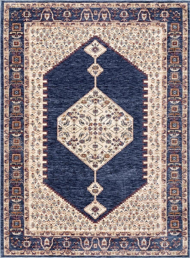 AreaRugs.com Nakra Junk65I Blue Rugs.