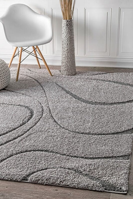 AreaRugs.com Nakra Kr2276 Dark Grey Rugs.