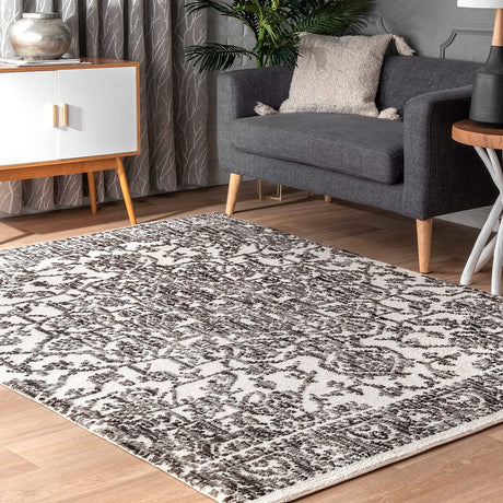 AreaRugs.com Nakra Loni64I Gray Rugs.