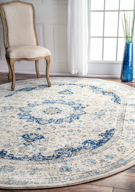 AreaRugs.com Nakra Ma3496 Dark Blue Rugs.