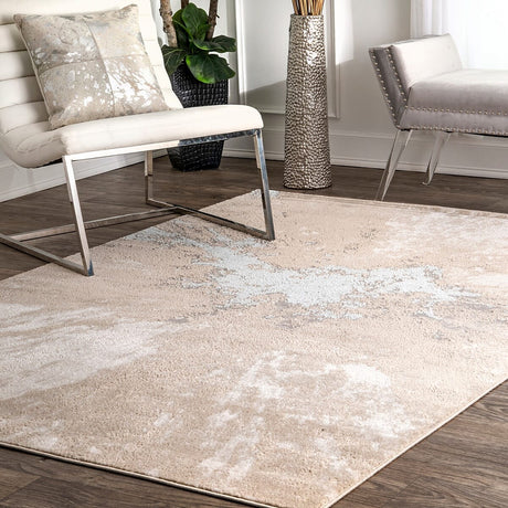 AreaRugs.com Nakra Nvho64N Beige Rugs.