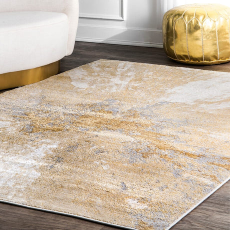 AreaRugs.com Nakra Nvho64N Gold Rugs.