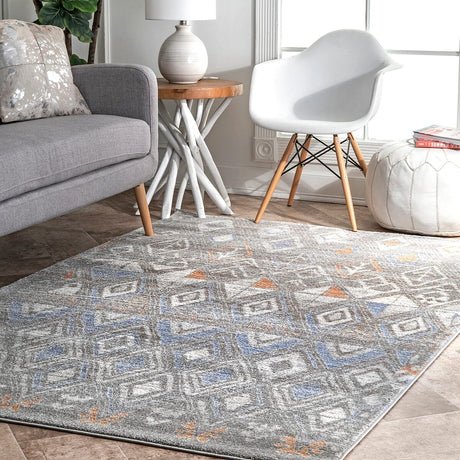 AreaRugs.com Nakra Omit40T Gray Rugs.