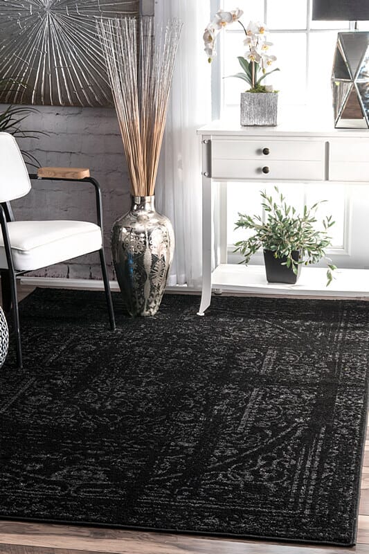 AreaRugs.com Nakra Thjx24T Black Rugs.