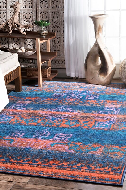 AreaRugs.com Nakra Xnlm43I Navy Blue Rugs.