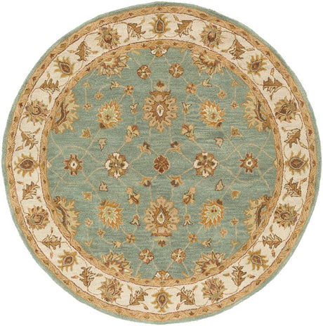 AreaRugs.com Remhala Re1050 Seafoam / Ivory Rugs.