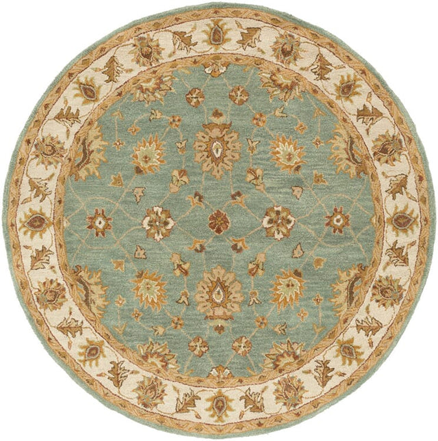 AreaRugs.com Remhala Re1050 Seafoam / Ivory Rugs.