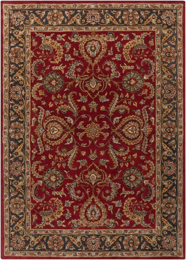 AreaRugs.com Remhala Re1355 Red / Charcoal Rugs.