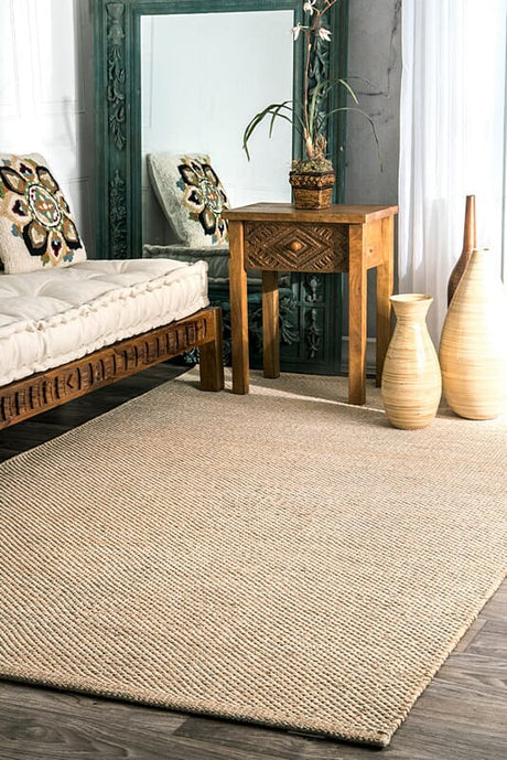 AreaRugs.com Saida Jasg Beige Rugs.