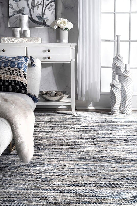 AreaRugs.com Saida Pxhx62I Blue Rugs.