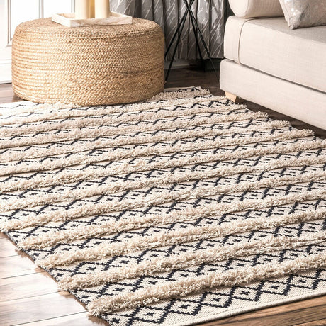 AreaRugs.com Saida Pxji64I Ivory Rugs.