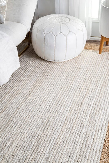 AreaRugs.com Saida Tajt White Rugs.