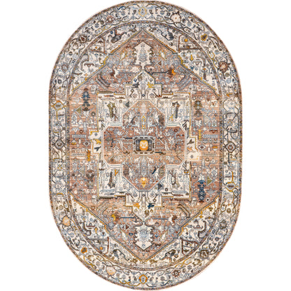 Nuloom Harriet Vintage Medallion Khmc04J Light Brown Area Rug