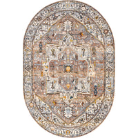 Nuloom Harriet Vintage Medallion Khmc04J Light Brown Area Rug