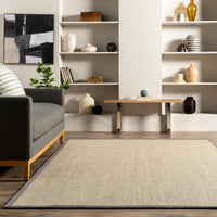 Nuloom Bordered Chloe Sisal Zhss05A Gray Area Rug