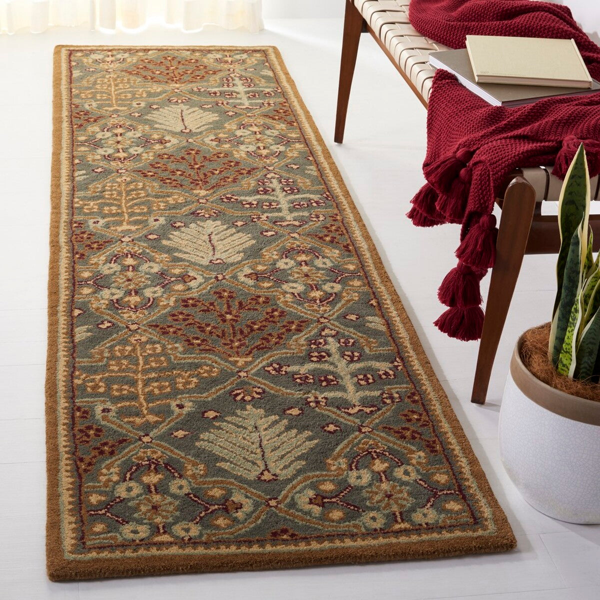 Safavieh Antiquities At613A Light Blue / Gold Rugs