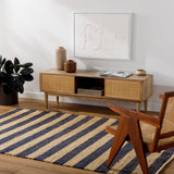 Surya Atina Ata-2302 Steel Grey, Tan, Camel, Black Rug.