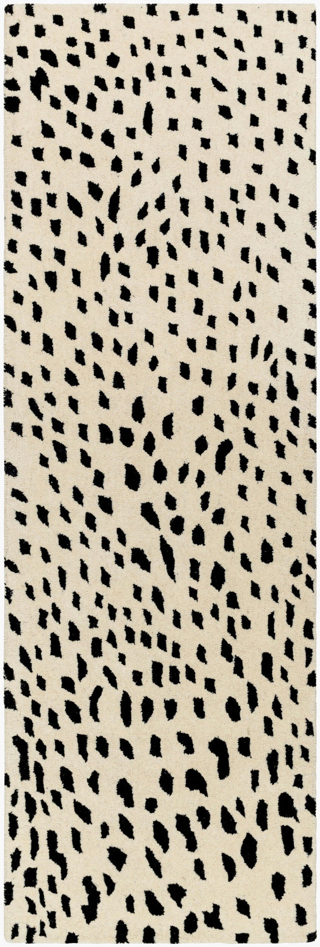 Livabliss Athena Ath-5171 Off-White, Jet Black Rug - runner flat view