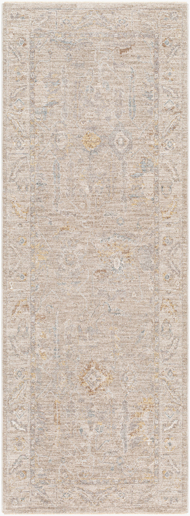 Livabliss Avant Garde Avt-2379 Charcoal, Light Slate, Cream, Light Brown, Dark Blue, Olive Rug - runner flat view