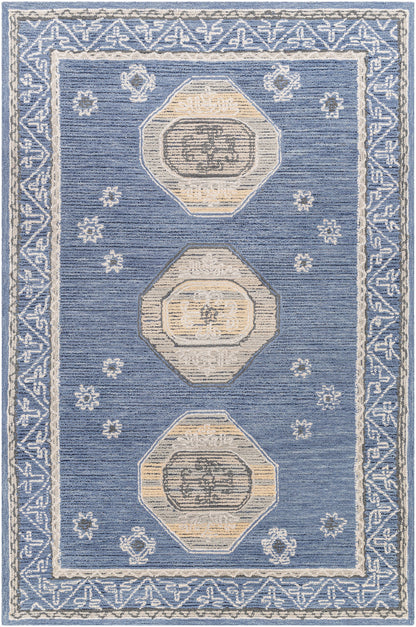 Surya Addyson Ayo-2300 Medium Gray, Wheat, Cream, Denim Area Rug