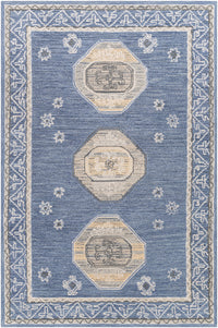 Surya Addyson Ayo-2300 Medium Gray, Wheat, Cream, Denim Area Rug