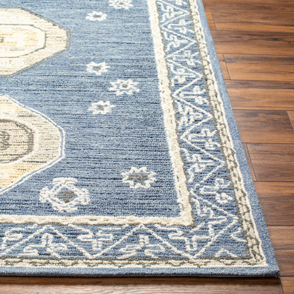 Surya Addyson Ayo-2300 Medium Gray, Wheat, Cream, Denim Area Rug