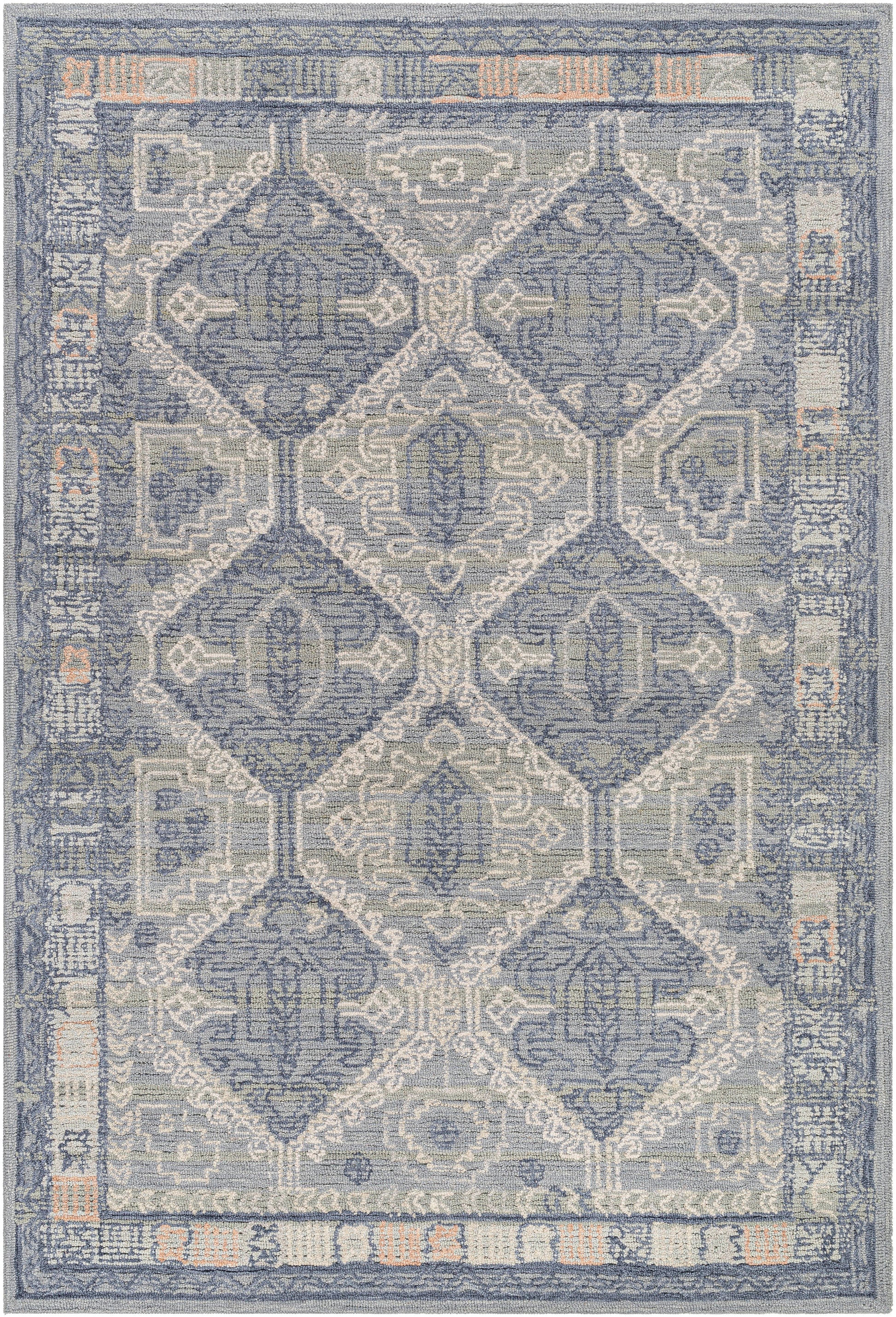 Surya Addyson Ayo-2301 Blue, Sage, Ivory Area Rug