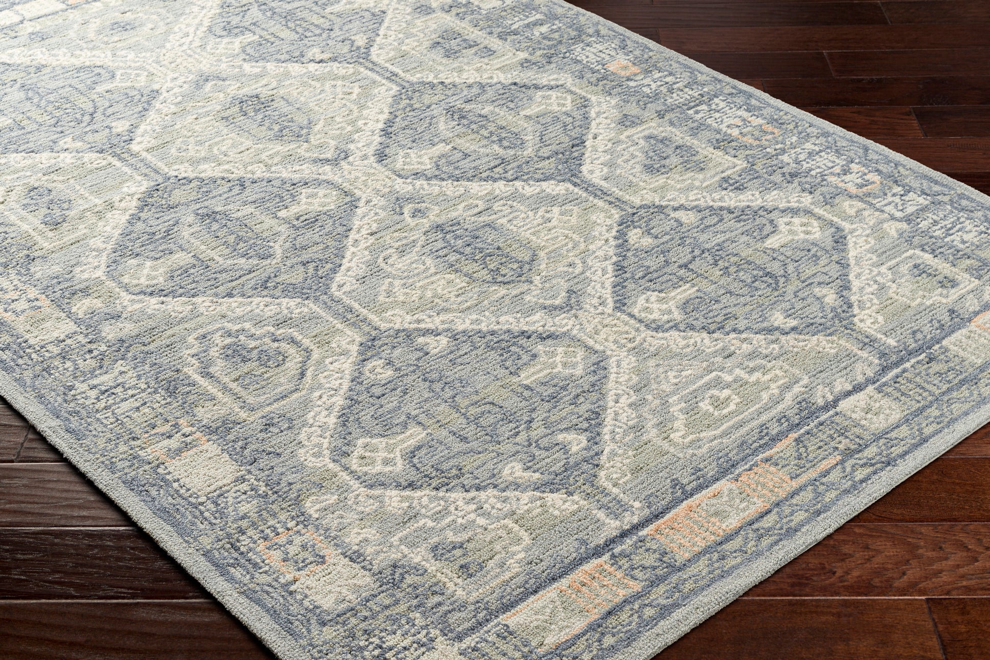 Surya Addyson Ayo-2301 Blue, Sage, Ivory Area Rug