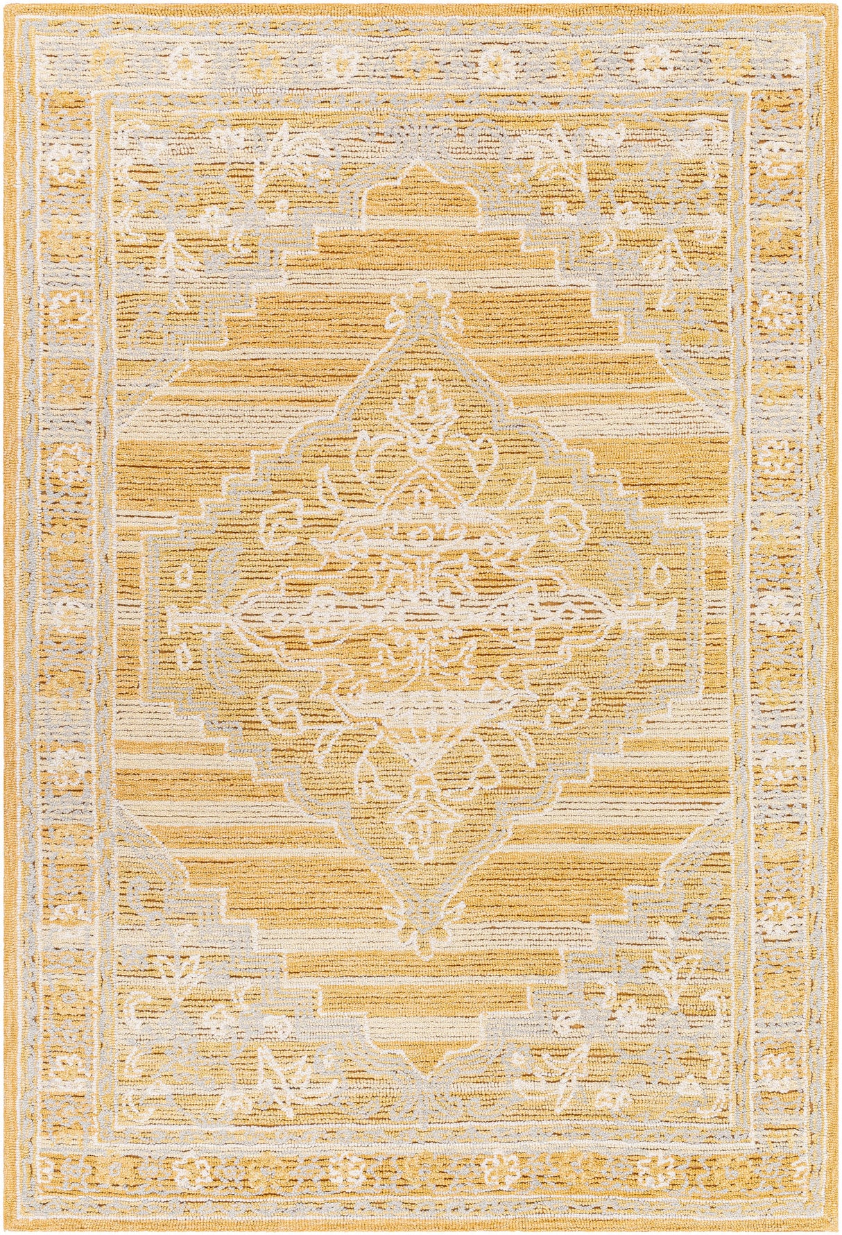 Surya Addyson Ayo-2302 Mustard, Light Slate, Ivory Rug.