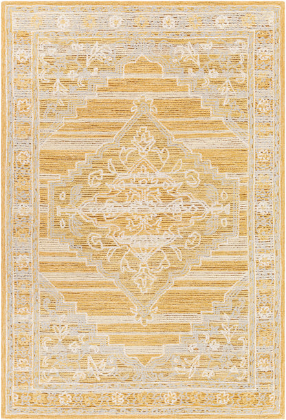 Surya Addyson Ayo-2302 Mustard, Light Slate, Ivory Area Rug