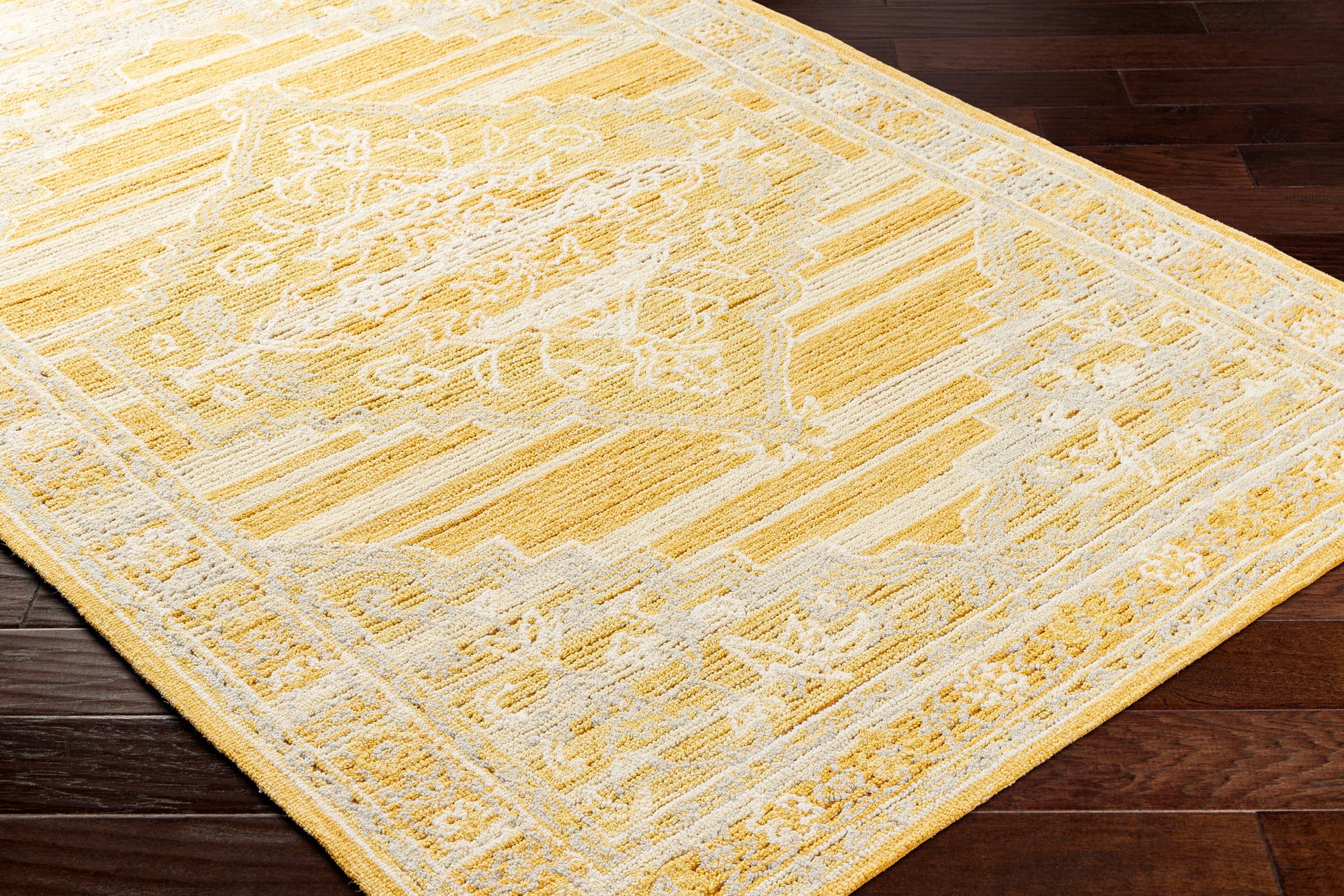 Surya Addyson Ayo-2302 Mustard, Light Slate, Ivory Area Rug