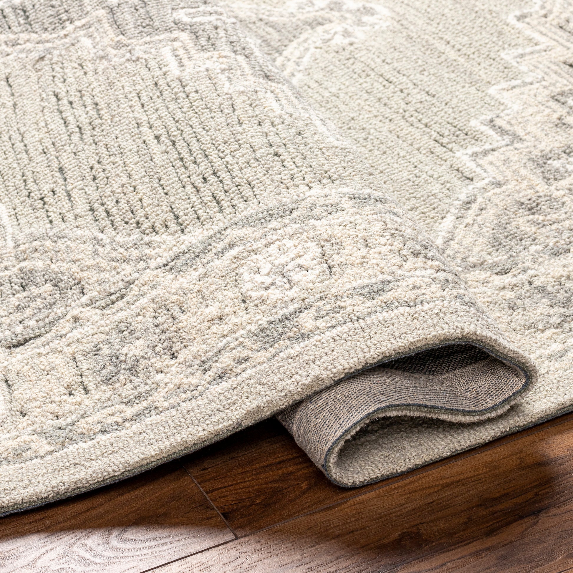 Surya Addyson Ayo-2303 Light Sage, Cream Area Rug