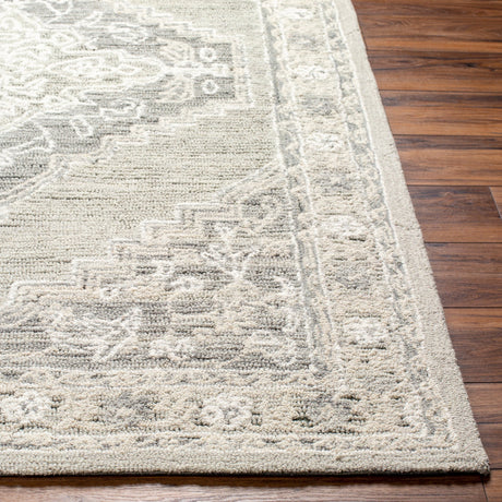 Surya Addyson Ayo-2303 Light Sage, Cream Rug.