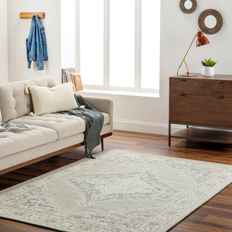 Surya Addyson Ayo-2303 Light Sage, Cream Rug.