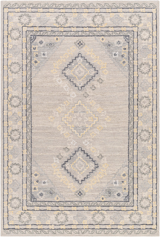 Surya Addyson Ayo-2304 Light Gray, Charcoal, Yellow Area Rug