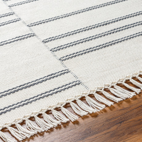 Surya Azalea Aza-2332 Charcoal, Cream Rug.
