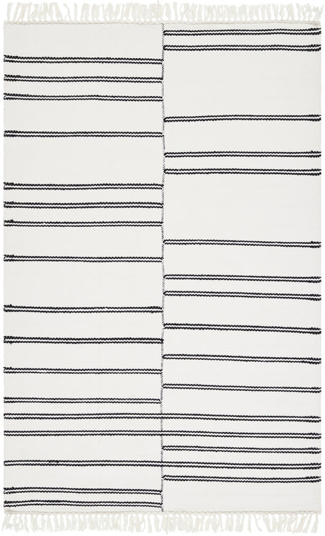 Surya Azalea Aza-2333 Ivory, Black Rug.