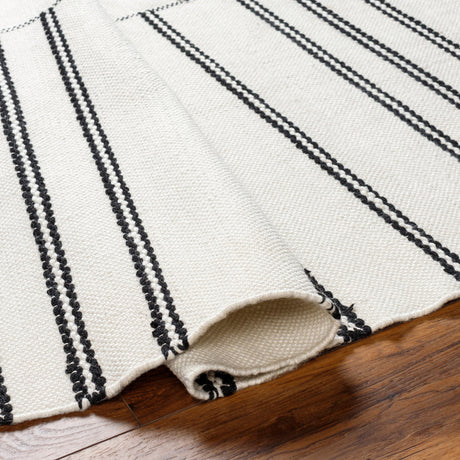 Surya Azalea Aza-2333 Ivory, Black Rug.