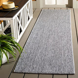 Safavieh Sisal All-Weather 2'-2" x 8'-0" Rug in Dark Grey